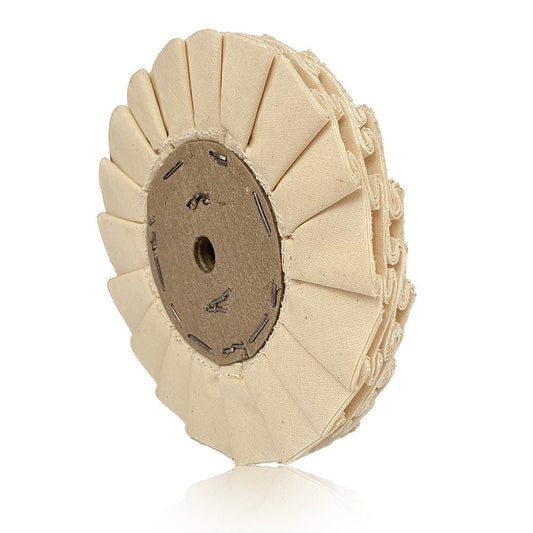 Roda de Polimento Plissada Branca 150mm - 6"