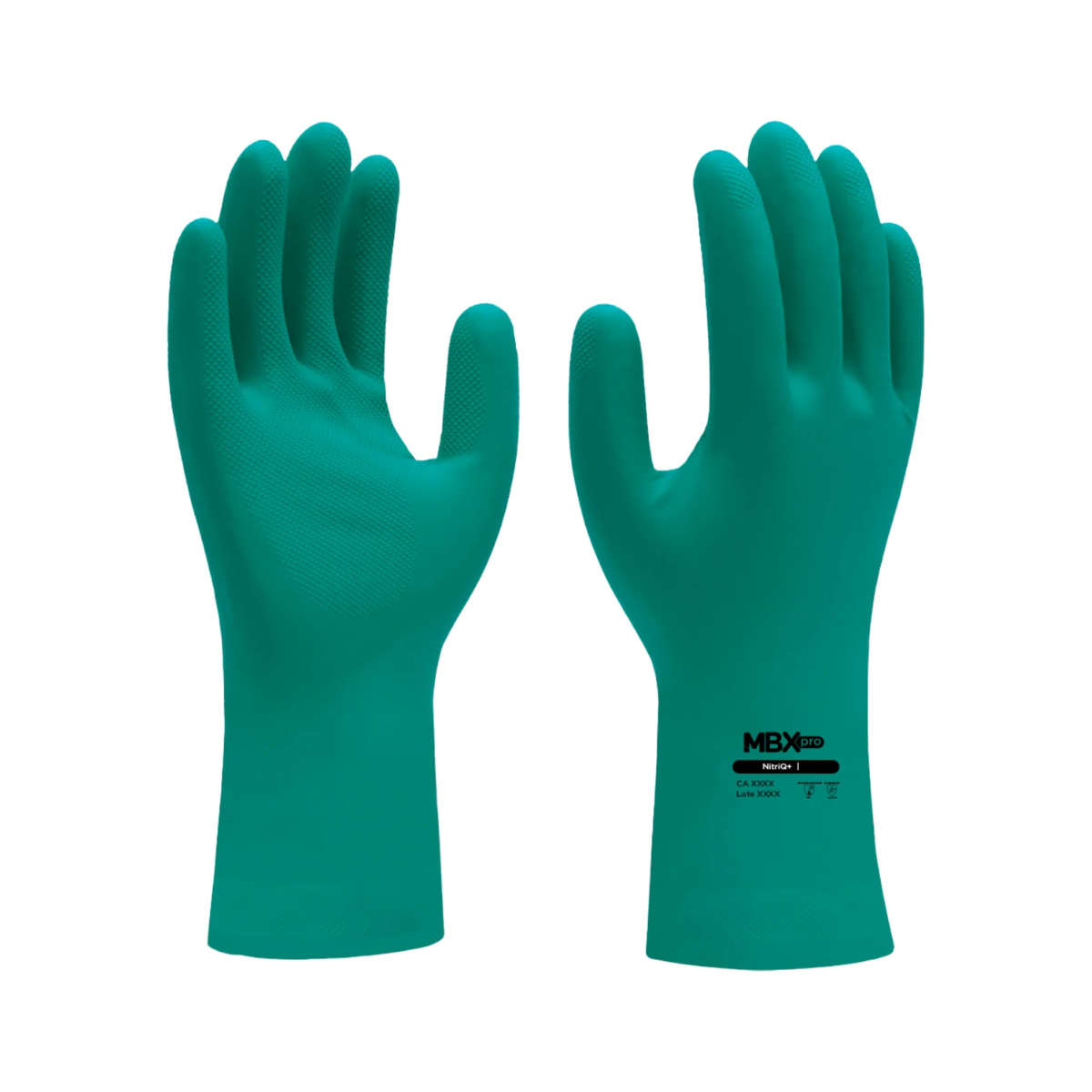 Luva Nitrílica - Tamanho GG Proteção Química NitriQ+ Flocada | CA 48884 | MBX