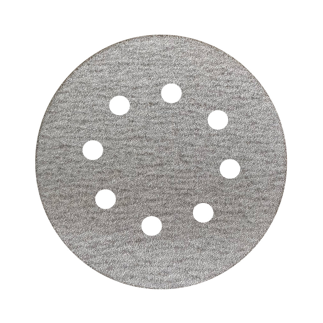 Disco Lixa Velcro 125 - 5" - KSSECO - 8 Furos - Caixa com 100 un. - ESCOLHA O GRÃO