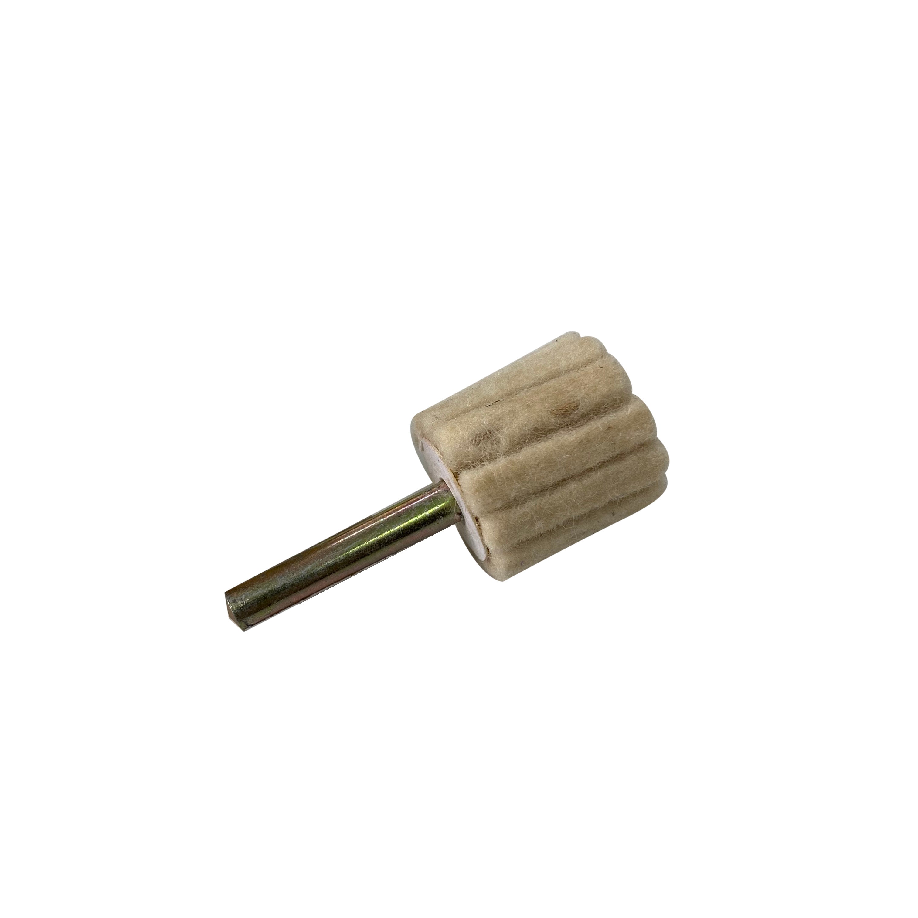 Roda de Feltro 25x25 mm Haste 6 mm ABRATEX