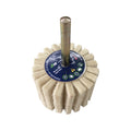 Roda de Feltro 50x35 mm com Haste 6 mm ABRATEX
