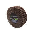 Roda Manta Abrasiva Marrom Média 150x50 Haste 1/4 Abratex