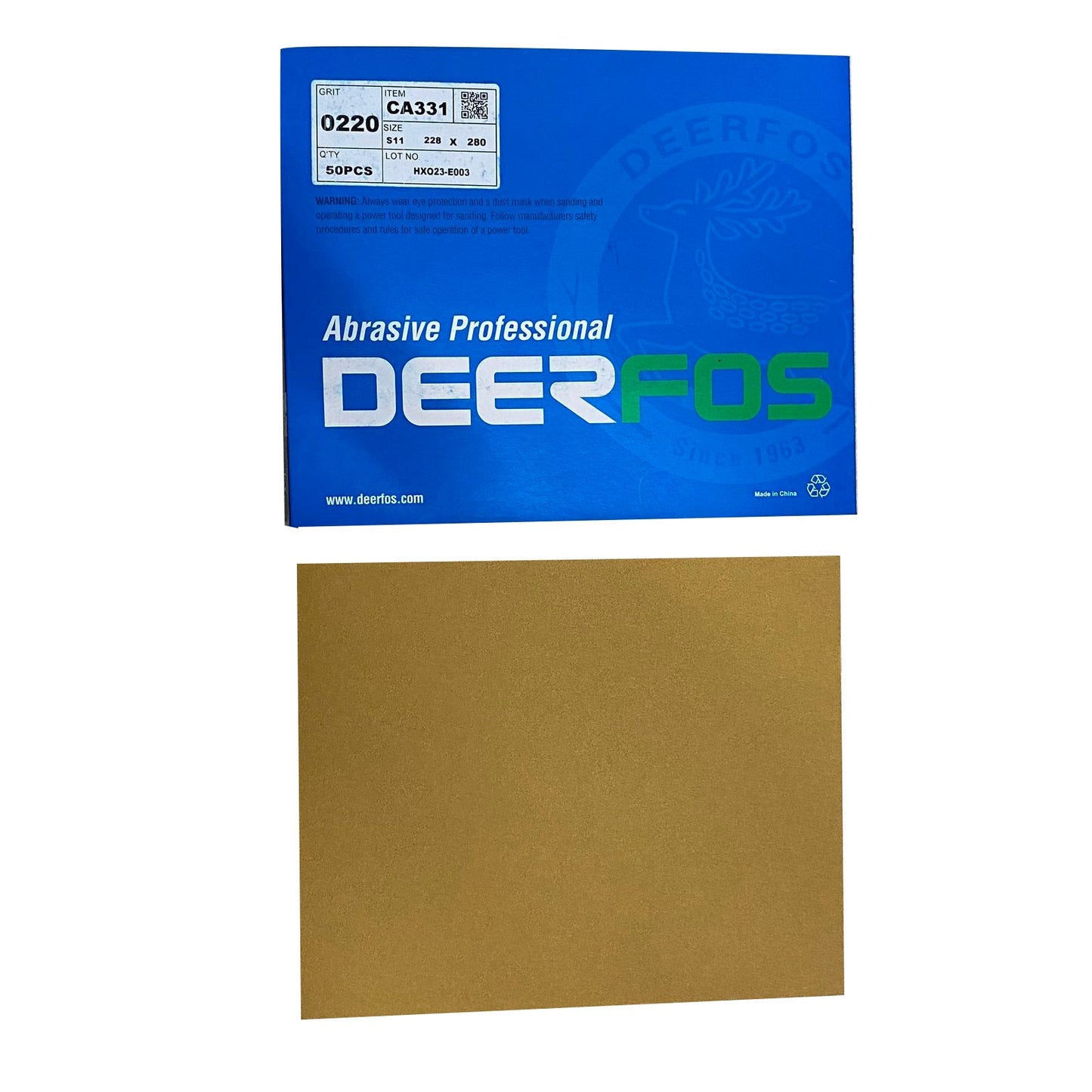 Folha de Lixa Gold - CA331 - 230x280 - Deerfos