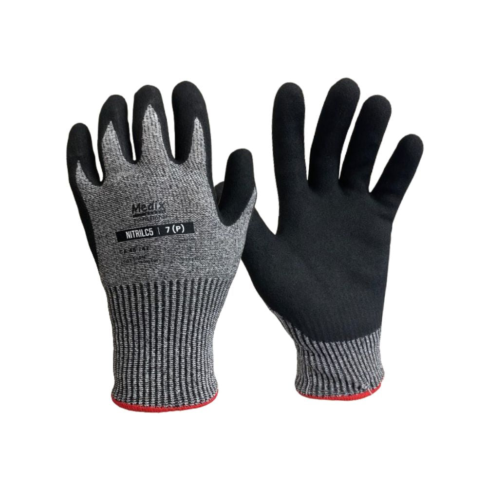 Luva de Segurança Contra Cortes NitrilC5 - Tamanho 7 | MBX | CA 48.742 | Caixa com 10 Pares