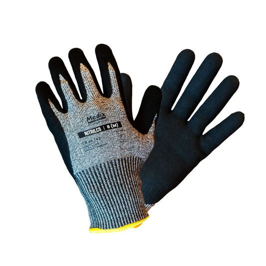 Luva de Segurança Contra Cortes NitrilC5 - Tamanho 8 | MBX | CA 48.742 | Caixa com 10 pares