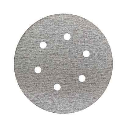 Disco Lixa Velcro 150 - 6" - KSSECO - 6 Furos - Caixa com 100 un. - ESCOLHA O GRÃO
