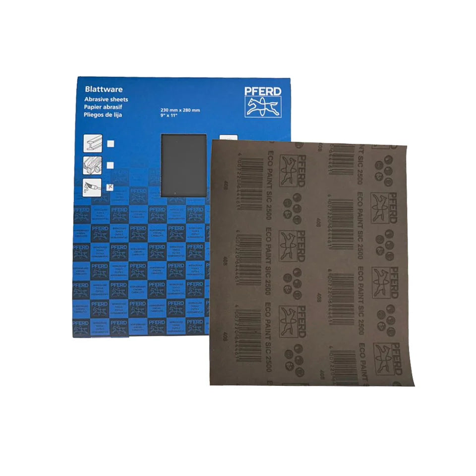 Folha de Lixa Água PFERD Tools BP-W ECO PAINT SiC 230 x 280 mm | Carbeto de Silício