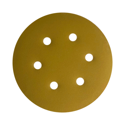 Disco Lixa Velcro 150 - 6" - CA331 - 6 Furos - Caixa 100 Un. - ESCOLHA O GRÃO