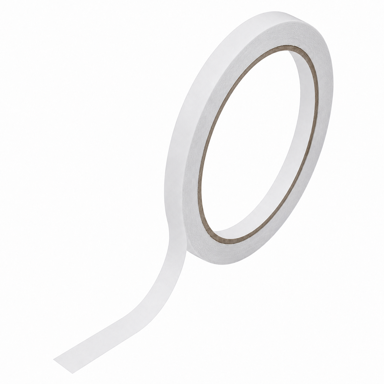 Fita Dupla Face Tissue Leitosa 10mm com 30m | Fixação Leve e Média