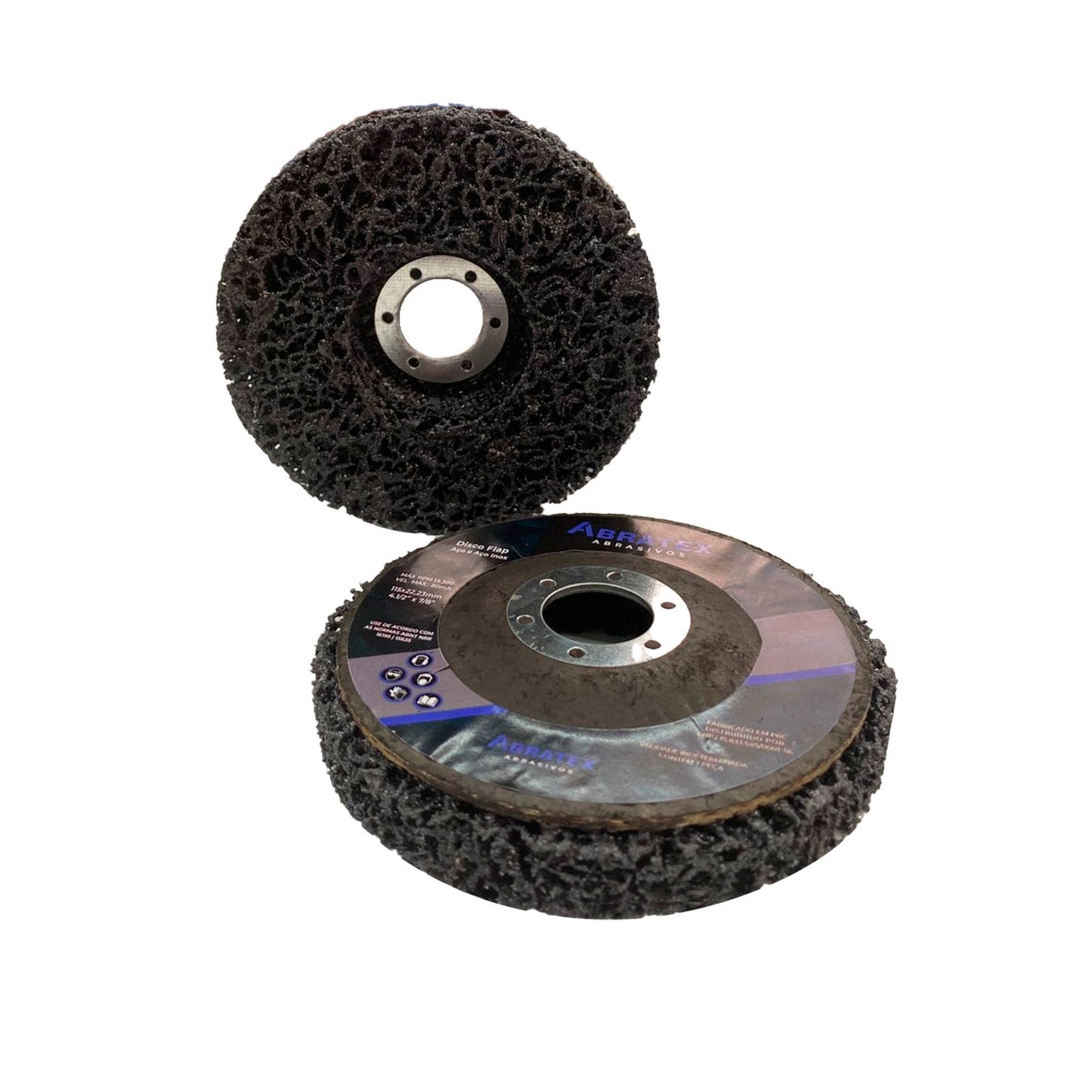 Disco Flap Removedor De Tintas e Vernizes - 115mm ABRATEX | Caixa com 5