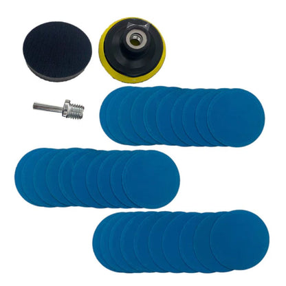 Kit Restauração Farol Discos Lixa Velcro 3 Polegadas