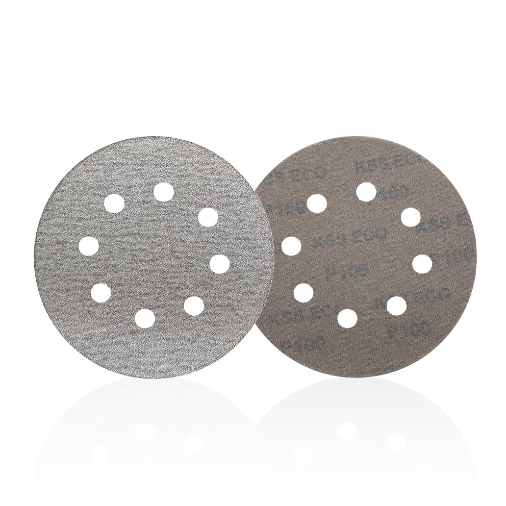 Disco Lixa Velcro 125 - 5" - KSSECO - 8 Furos - Caixa com 100 un. - ESCOLHA O GRÃO