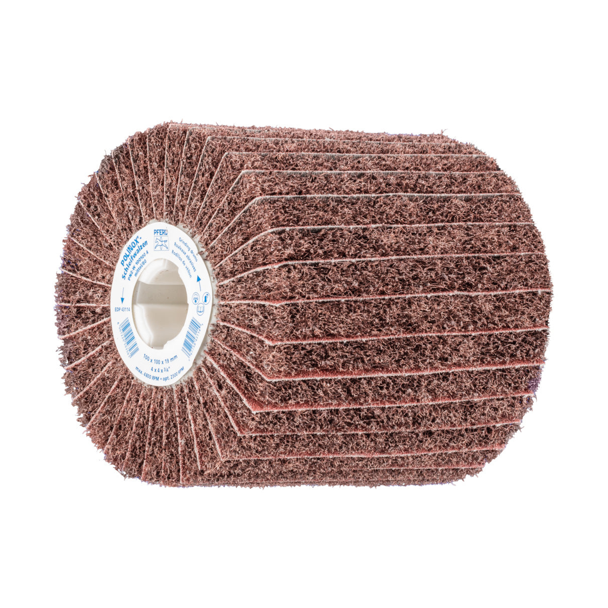 Polinox Schlwalzen PNZ-W 100100 A80 PFERD - ART. 44641108 - Rodas de Acabamento Polinox