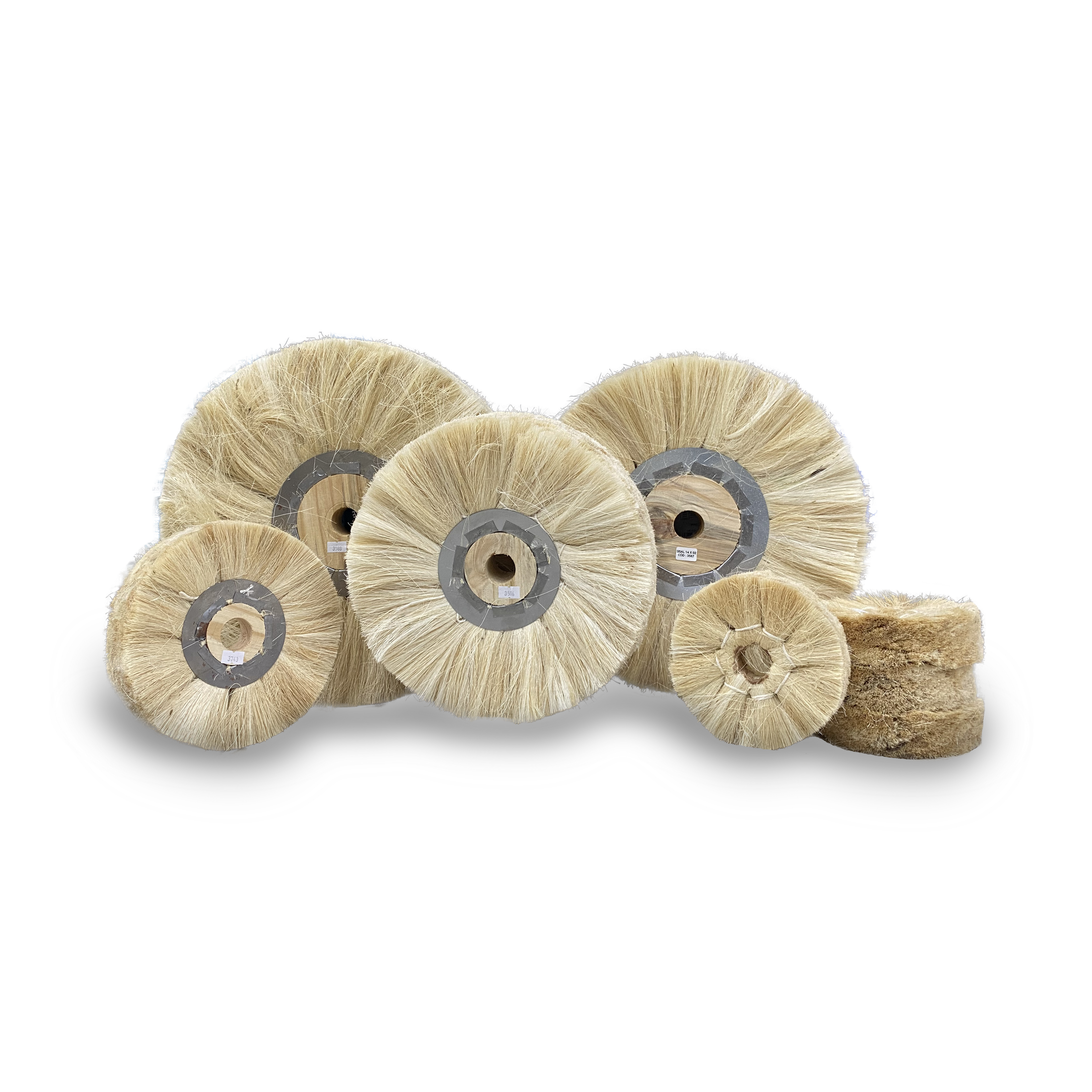 Roda Escova de Sisal 8x2x1.1/4 – Polimento e Acabamento Metais